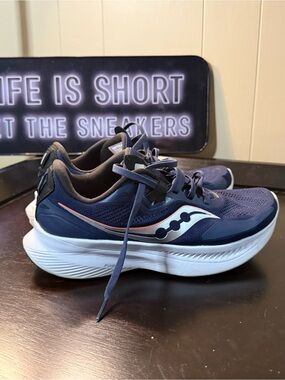 Saucony Navy and Pink Women's Running Shoes